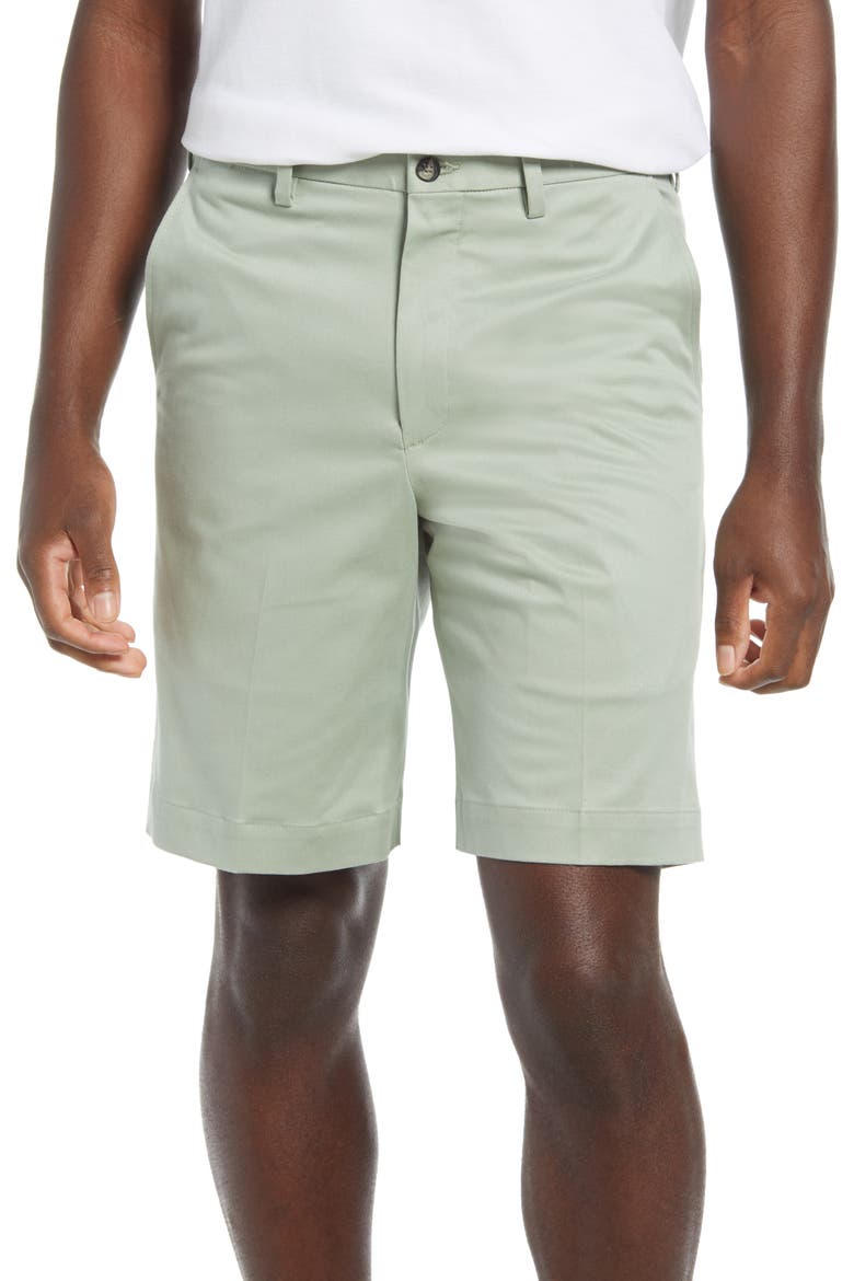 Men's Classic Flat Front Chino Shorts, Main, color, SAGE