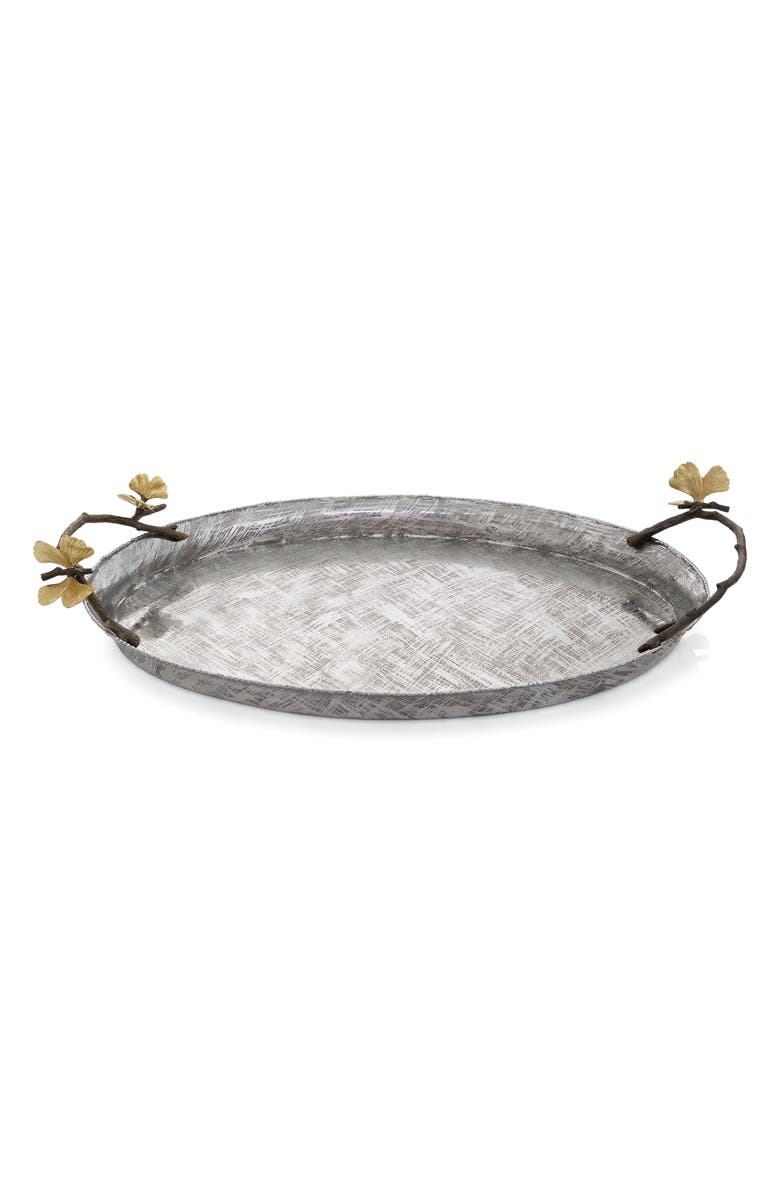 Michael Aram Butterfly Ginkgo Oval Tray, Main, color,