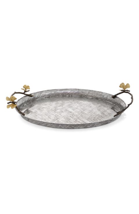 Butterfly Ginkgo Oval Tray