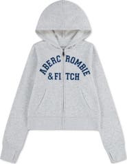 abercrombie kids Logo Full-Zip Hoodie