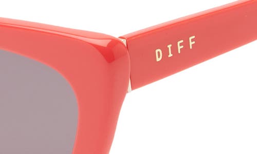 Diff Camila 55mm Gradient Square Sunglasses In Gray