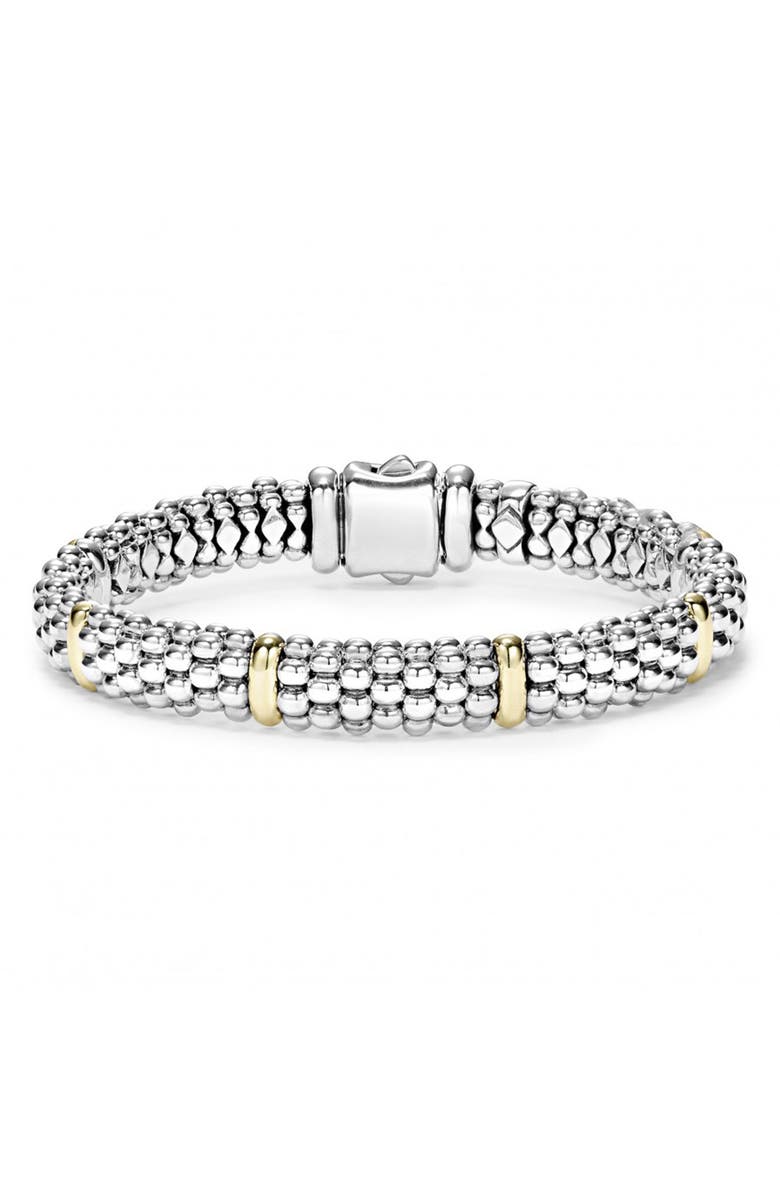 LAGOS Caviar Rope Bracelet, Main, color, Silver
