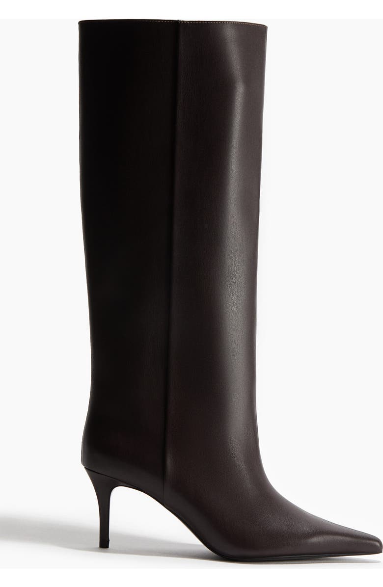 H&M Knee-high Boots, Alternate, color, Dark Brown