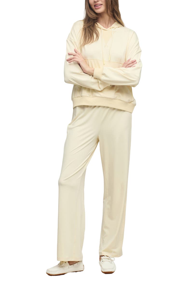 Butterchic Piped Wide Leg Pants, Alternate, color, DAFFODIL