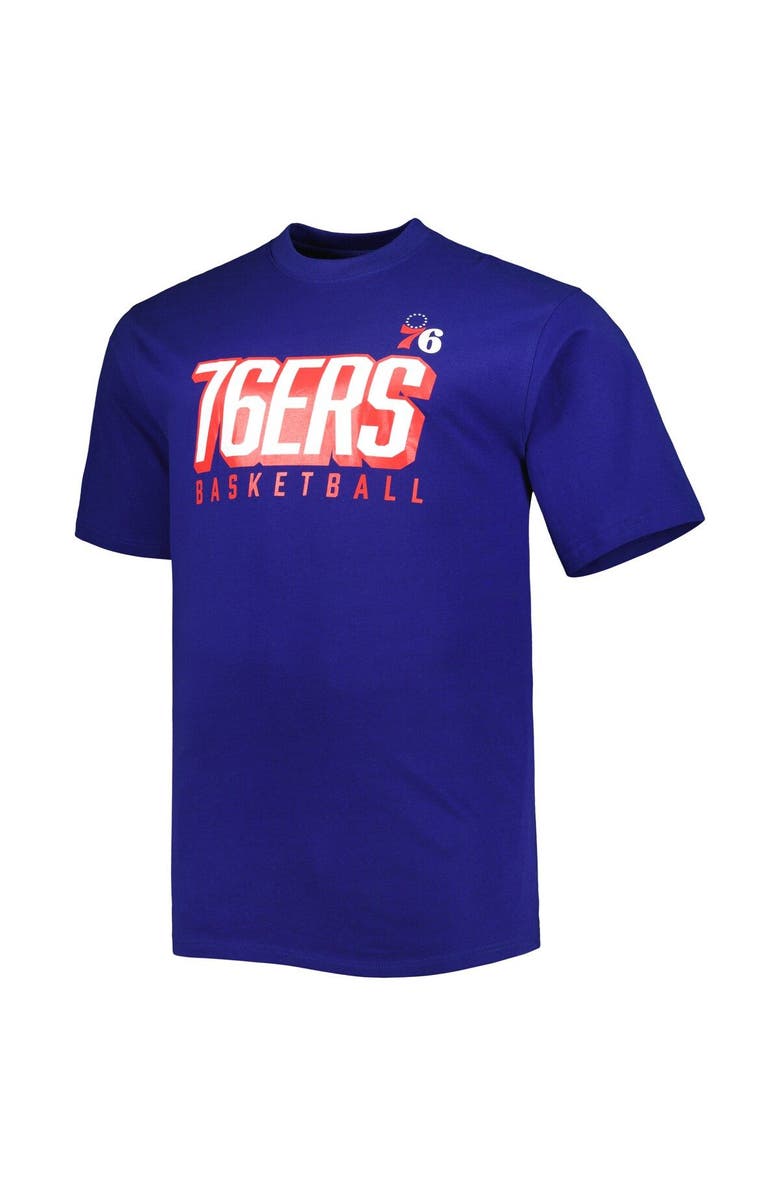 FANATICS Men's Fanatics Branded Royal/White Philadelphia 76ers Big & Tall Two-Pack T-Shirt Set, Alternate, color, Royal