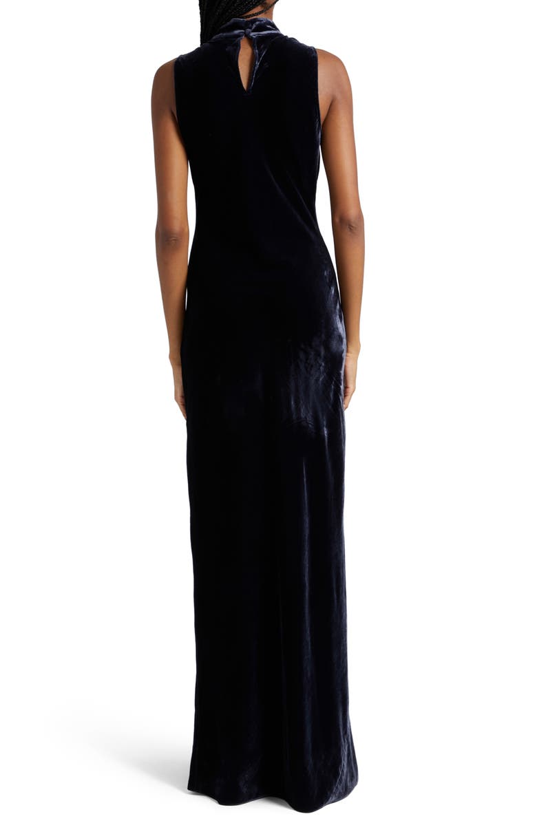 Veronica Beard Kura Cowl Neck Velvet Maxi Dress, Alternate, color,