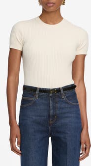 FRAME The Fine Cable Knit Top