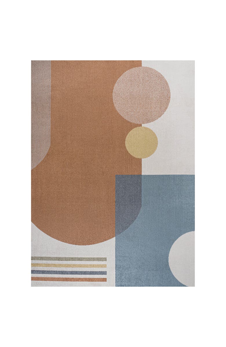 JONATHAN Y Slinger Modern Contemporary Collage Machine-Washable Area Rug, Alternate, color, Cream/Multi