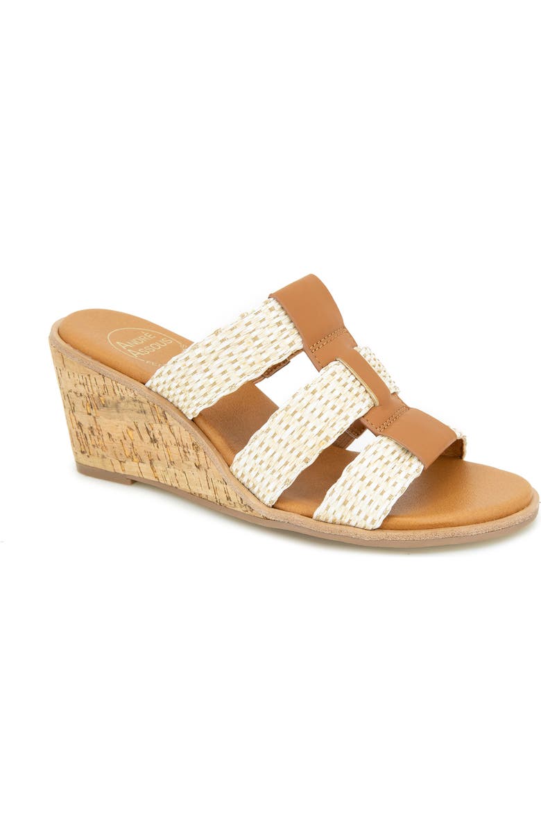 André Assous Bentley Wedge Sandal, Main, color,