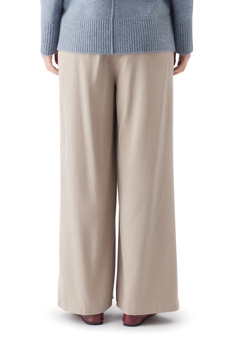 Wide Leg Tencel Pant, Alternate, color, Taupe