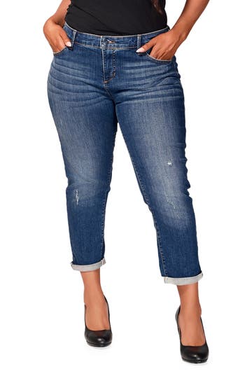 Slink Jeans High Waist Straight Leg Boyfriend Jeans