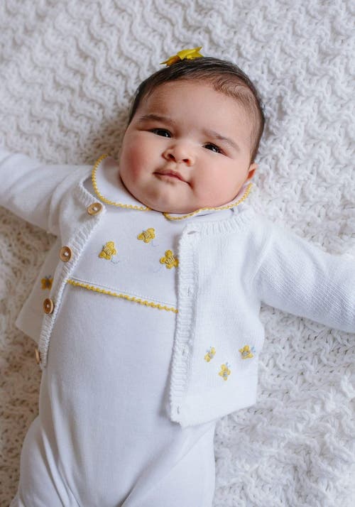 Little English Kids' Crochet Playsuit In Bee