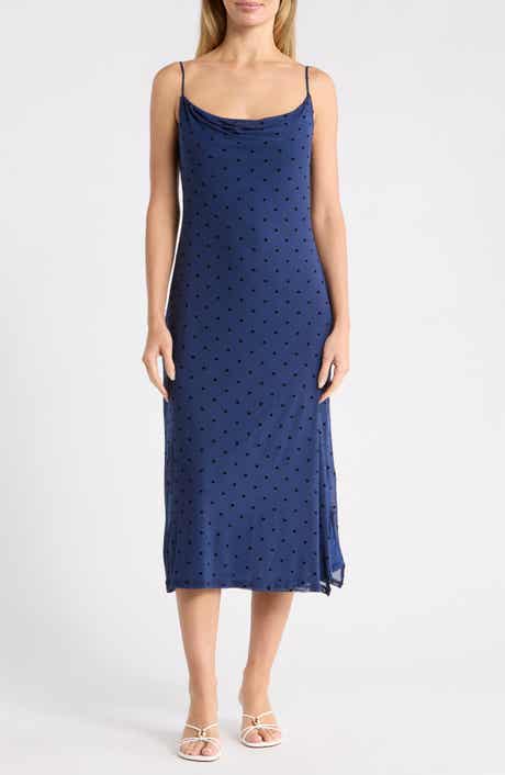 Dot Mesh Slipdress