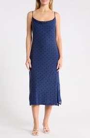 WEST K Dot Mesh Slipdress