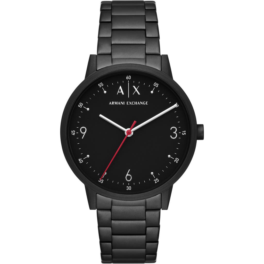 Armani Exchange Ax Cayde Quartz Bracelet Watch, 42mm In Black