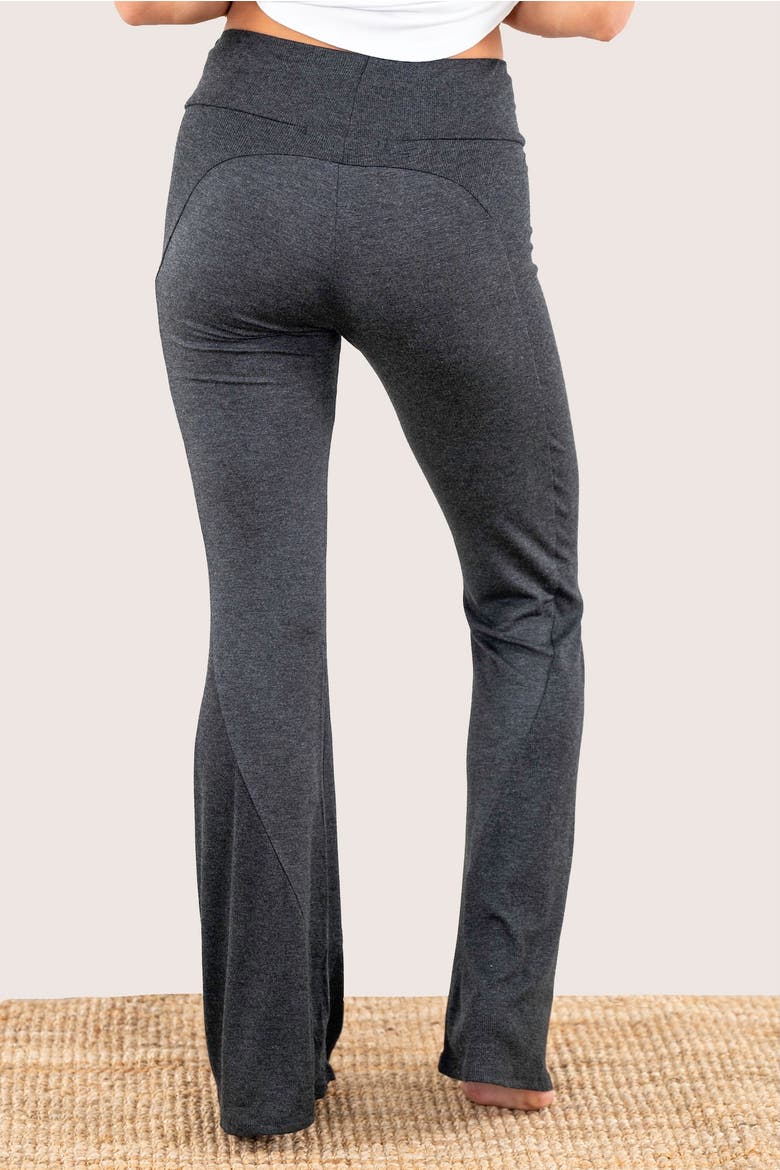 Happy Hour Flare Lounge & Sleep Pants, Alternate, color, Charcoal