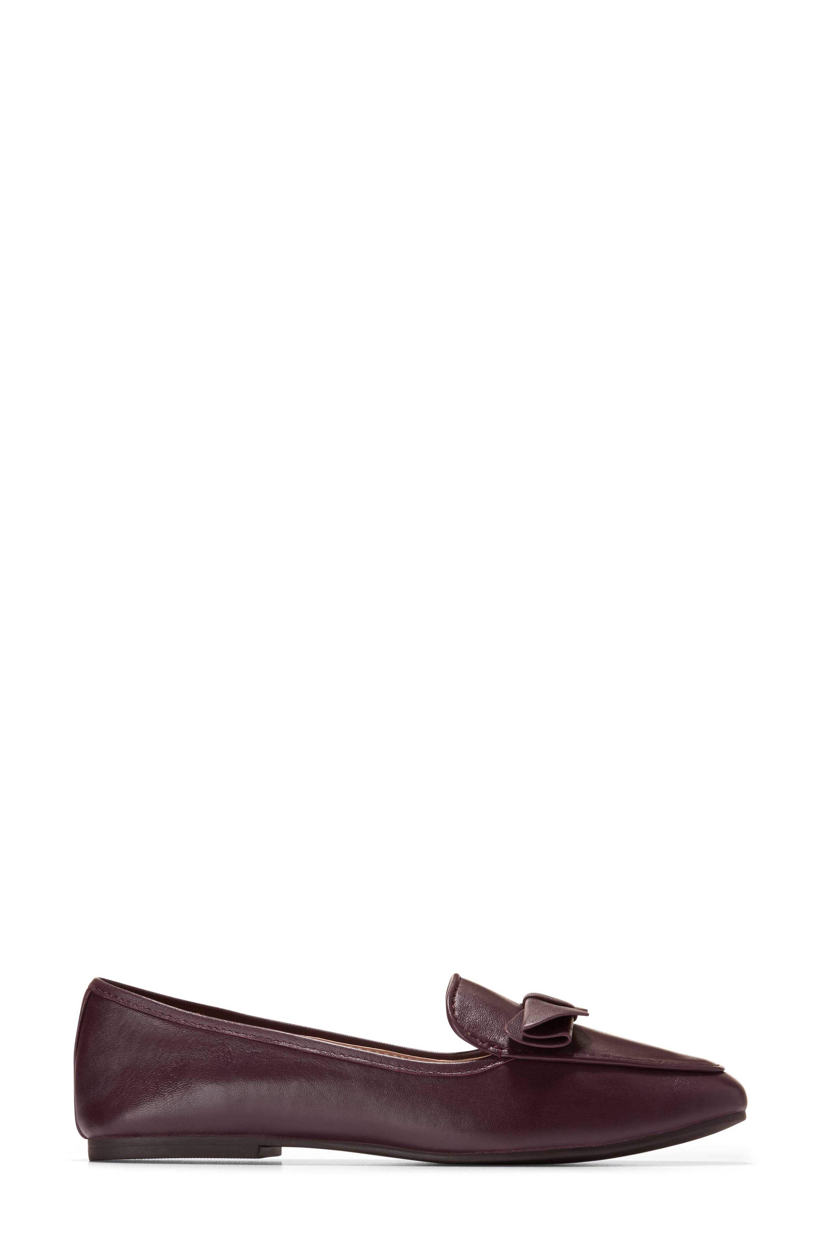 Payson Knot Loafer, Alternate, color, BLACK GARNET LEATHER