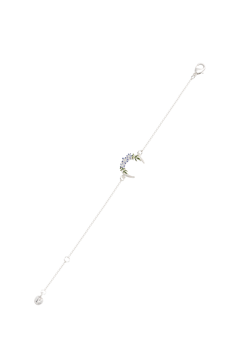 Nightshade Moon Silver Bracelet, Alternate, color, Silver