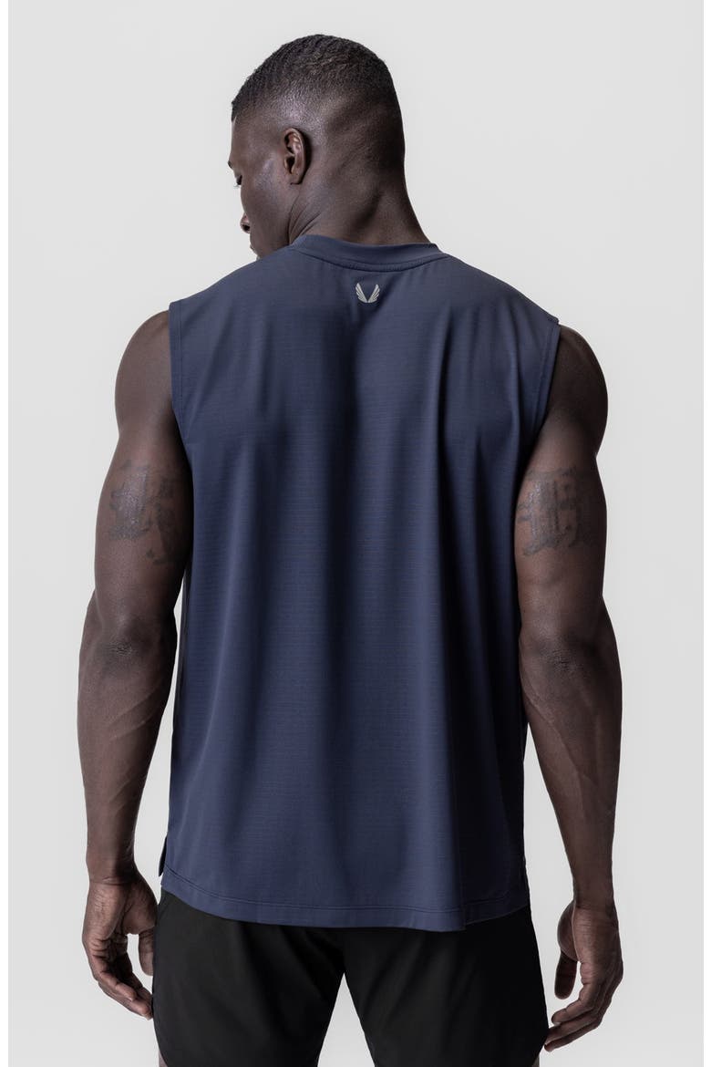 3D Lite 2.0 Lycra Relaxed Cutoff Tank, Alternate, color, Navy