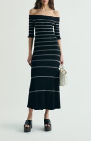 Scalpers Off Shoulder Knit Dress