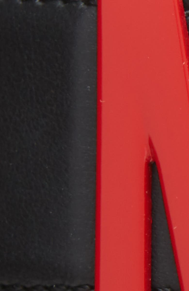 Moschino Logo Plaque & Grommet Belt, Alternate, color, 