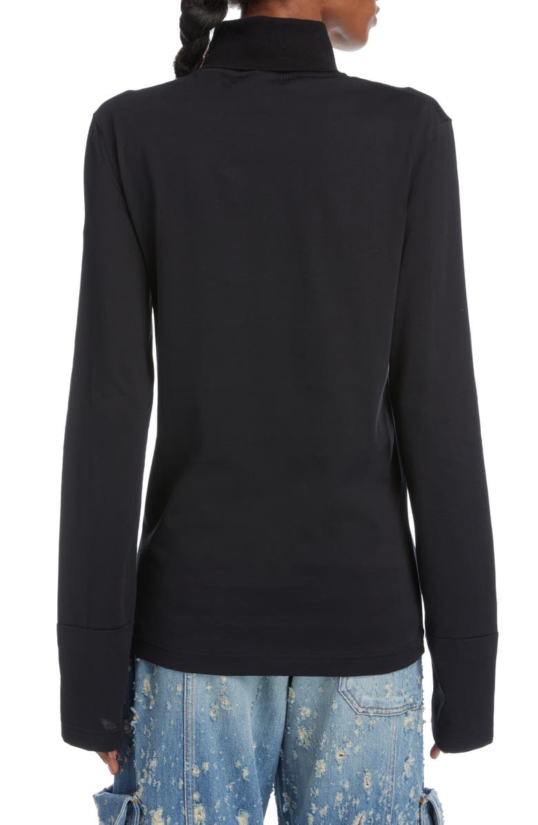 Acne Studios Enderson Pink Label Long Sleeve Turtleneck Knit Top, Alternate, color, 