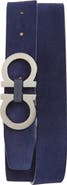 FERRAGAMO Double Gancio Suede Belt
