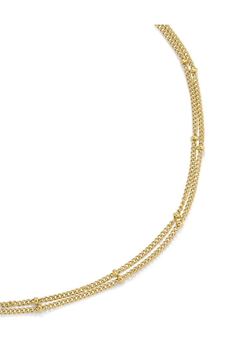 D.LOUISE Double Beaded Necklace, Alternate, color, Gold