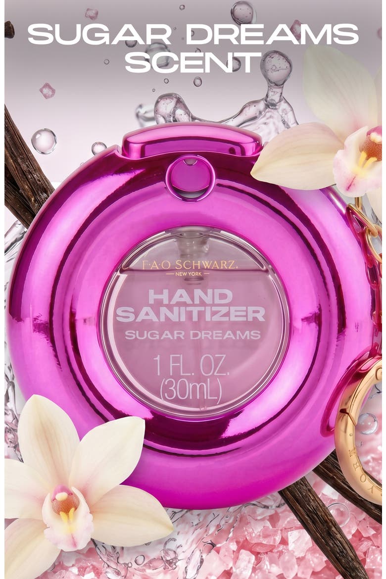 Kids' Sugar Dream Hand Sanitizer Key Chain, Alternate, color, LIGHT/ PASTEL PINK