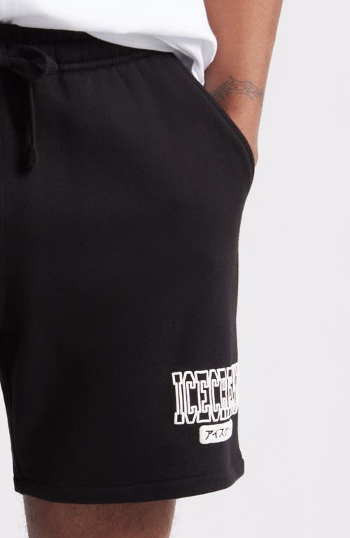 Icecream College Cotton Sweat Shorts In Multi