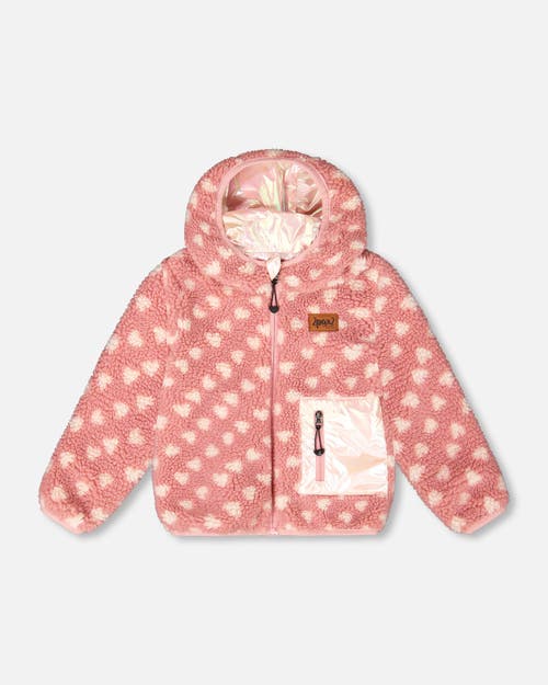 Deux Par Deux Reversible Mid-season Jacket In Pink