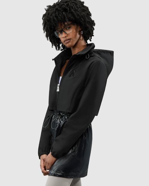 Alpenhaus Valmenier Raincoat With Retractable Hood In Black