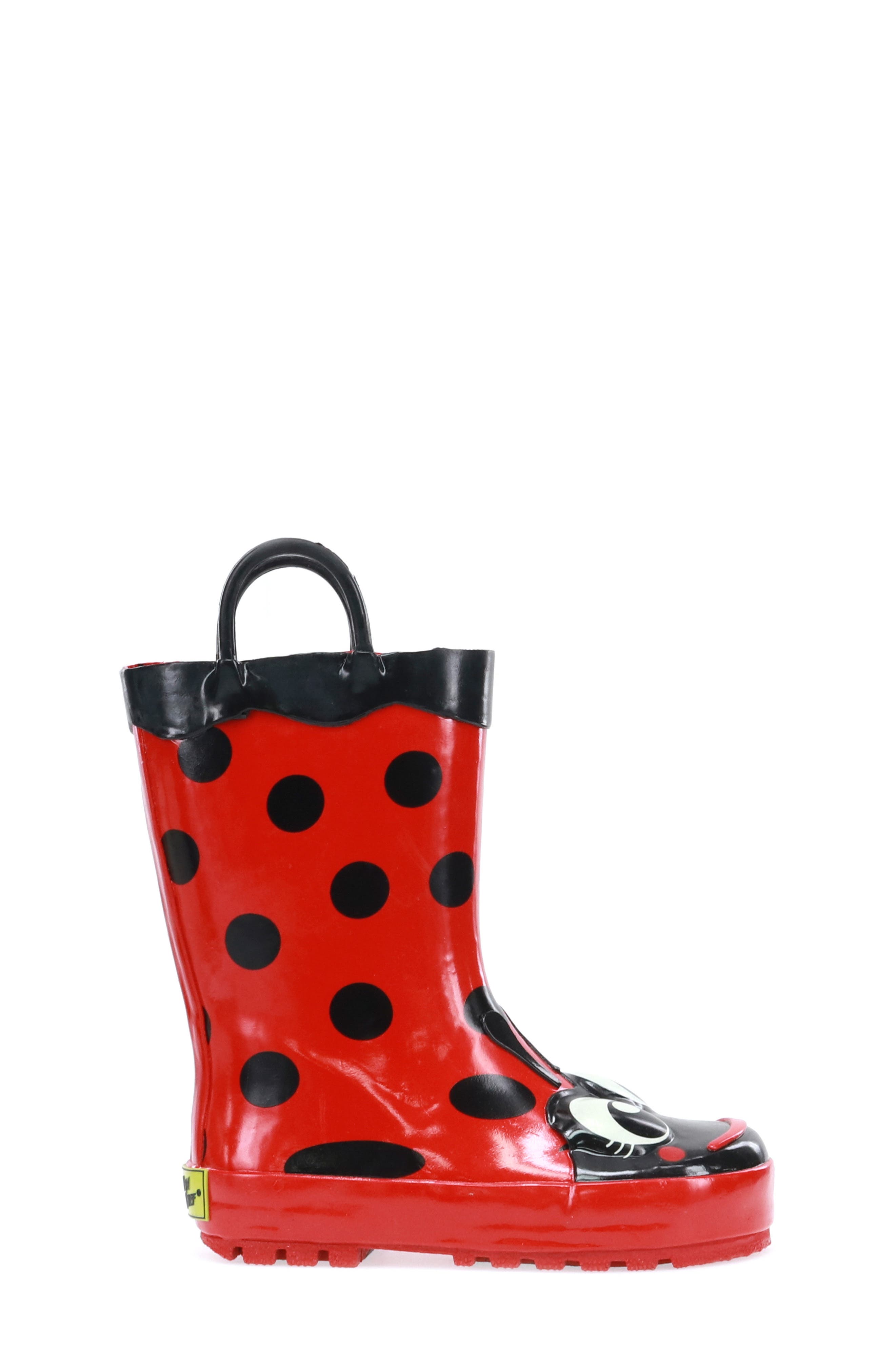 Western Chief Ladybug Waterproof Rain Boot, Alternate, color, Red