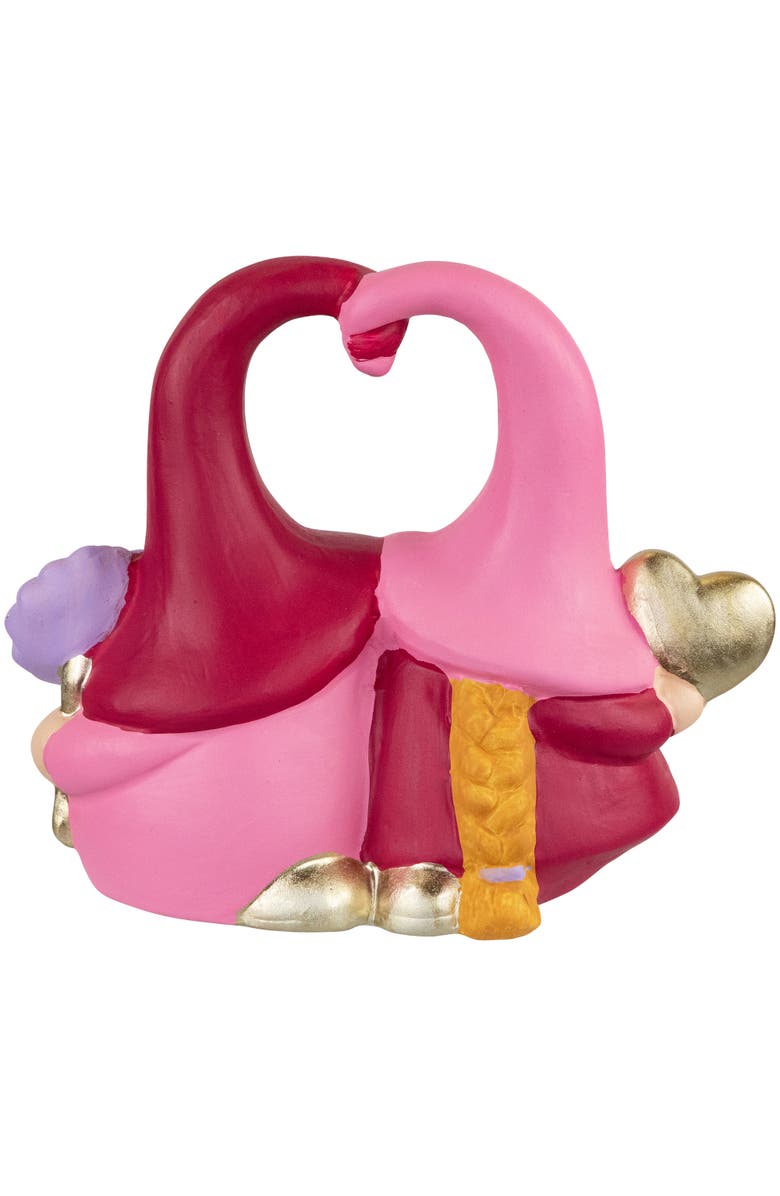 Northlight Kissing Gnomes Valentine's Day Decoration - 8", Alternate, color, Red