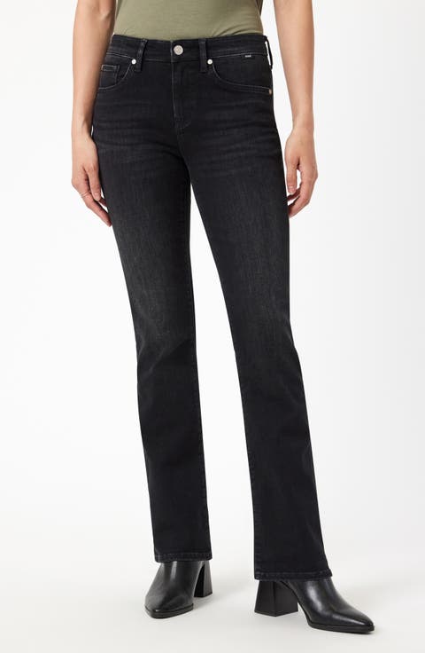 Molly High Waist Bootcut Jeans (Smoke Brushed Feather Blue)