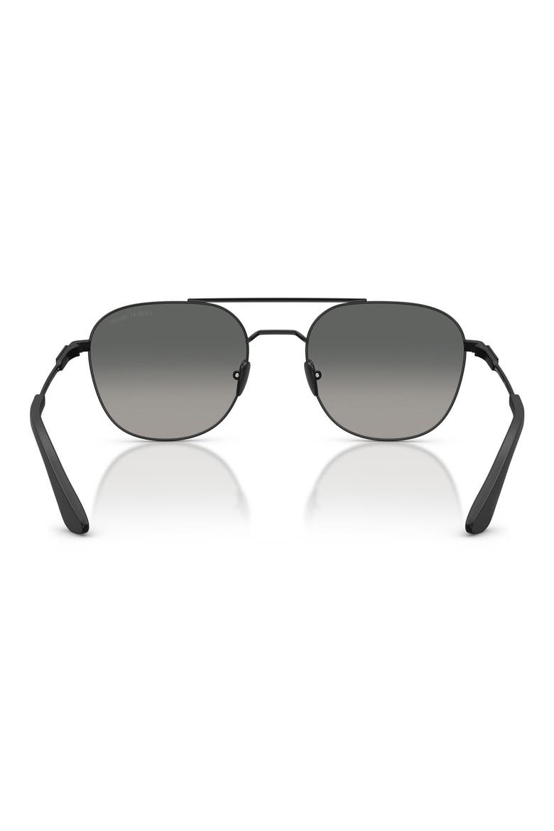 54mm Rectangular Sunglasses, Alternate, color, MATTE BLACK / GREY GRADIENT