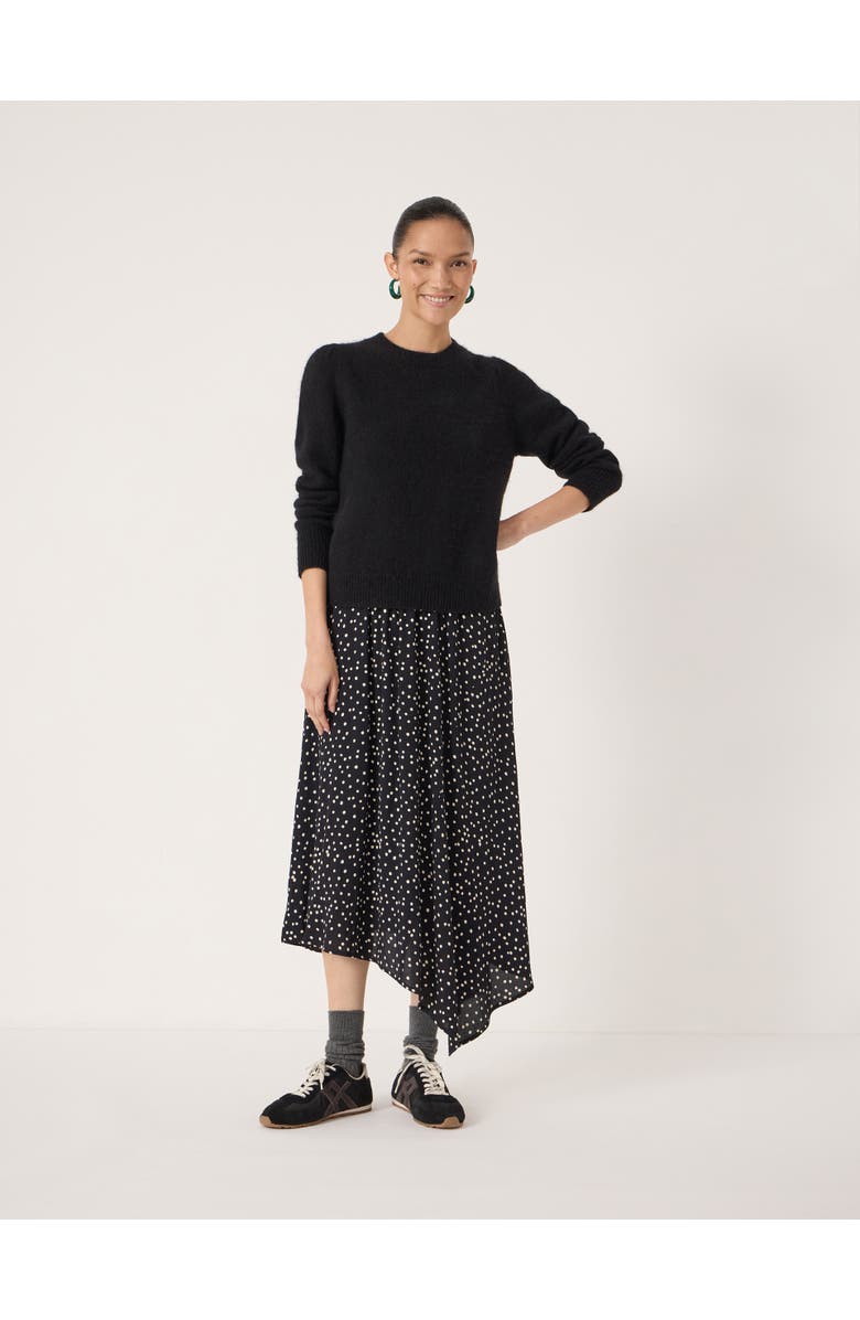 Hush Cesca Polka Dot Asymmetric Skirt, Alternate, color, Tiny Polka Dot Black