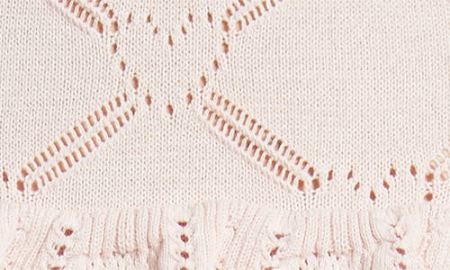 Loveshackfancy Kalliope Pointelle Ruffle Miniskirt In Pink