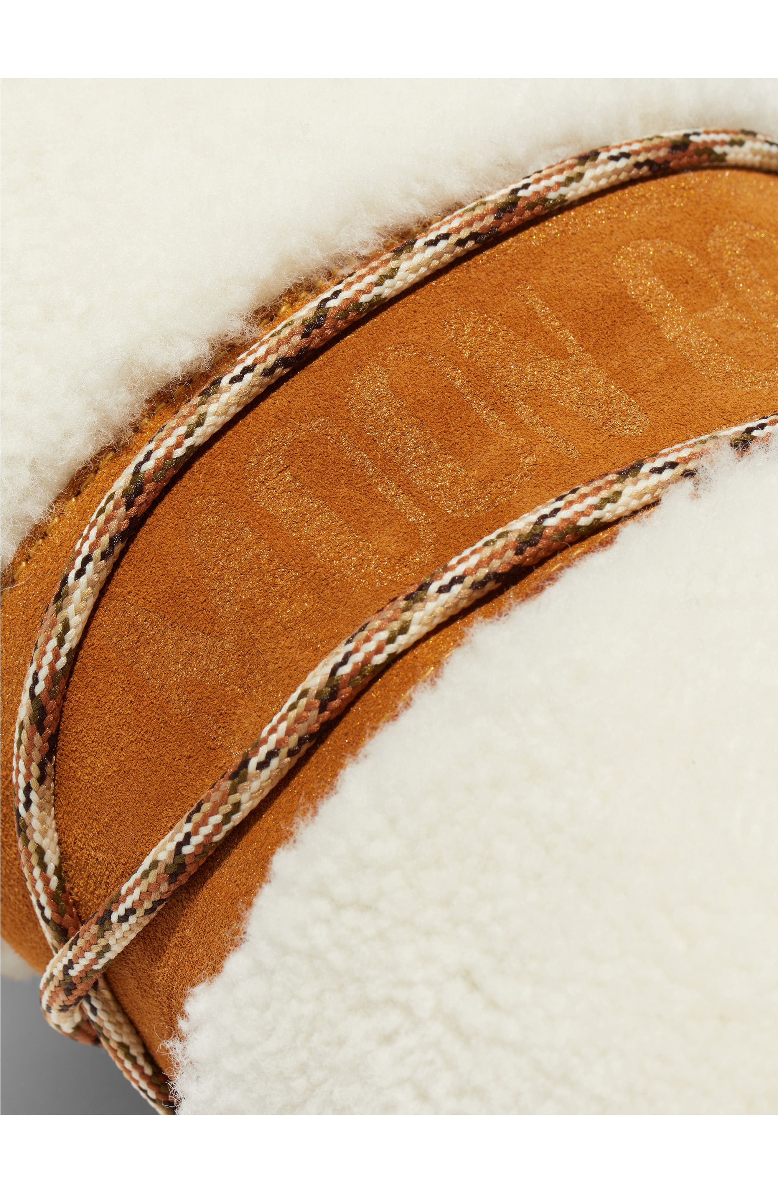 Moon Boot<sup
®</sup
 Icon Genuine Shearling Knee High Boot, Alternate, color, Whisky/ White