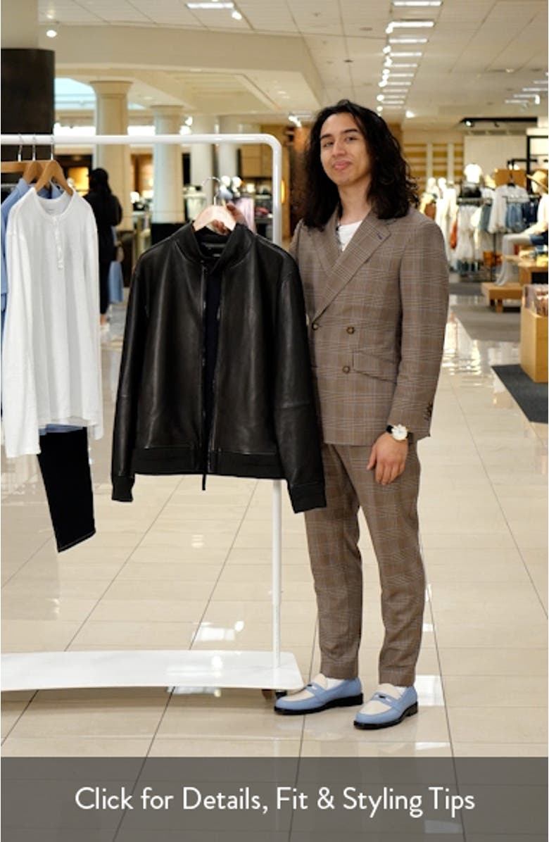 Harrington Leather Bomber Jacket, sales video thumbnail