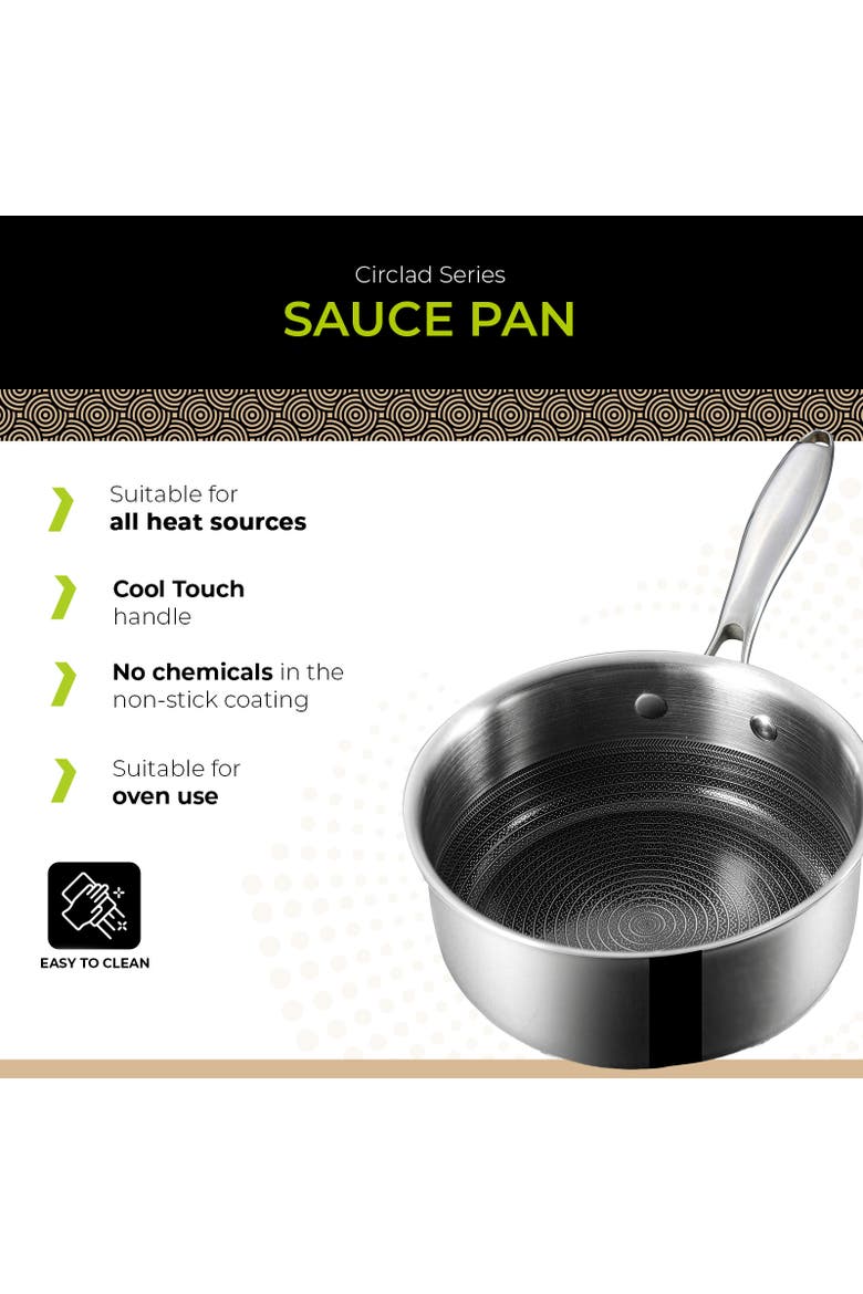 Circlad Series - 7" Sauce Pan with Lid, Alternate, color, No Colour