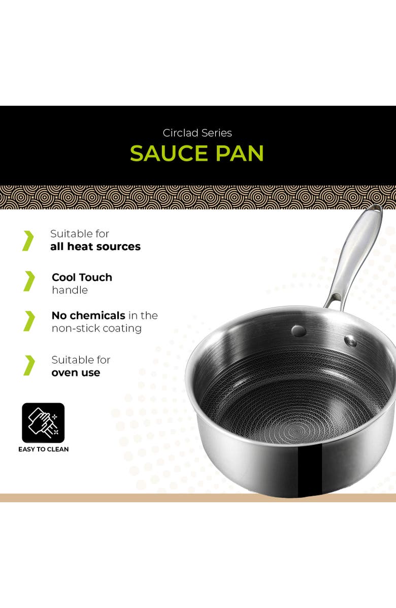 Be Living Circlad Series - 7" Sauce Pan with Lid, Alternate, color, No Colour