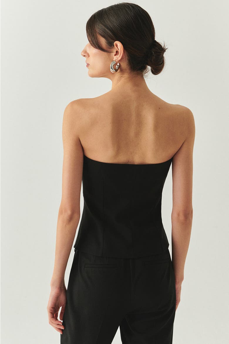 Baylee Strapless  Bustier, Alternate, color, BLACK