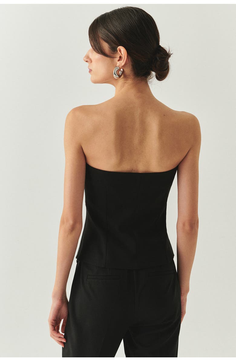 Exquise Baylee Strapless Button, Alternate, color, Black