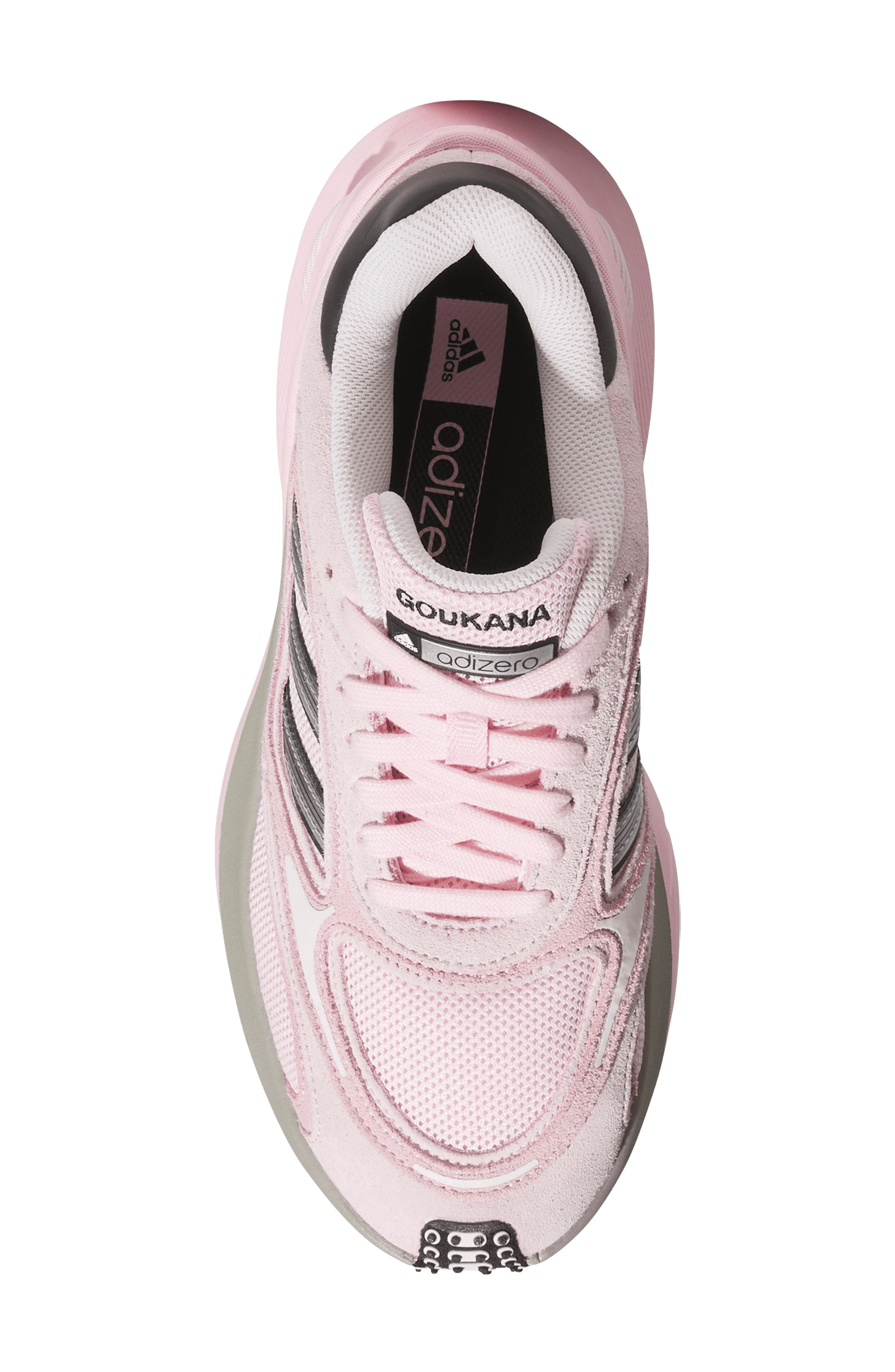 Adizero Goukana Running Shoe, Alternate, color, CLEAR PINK
