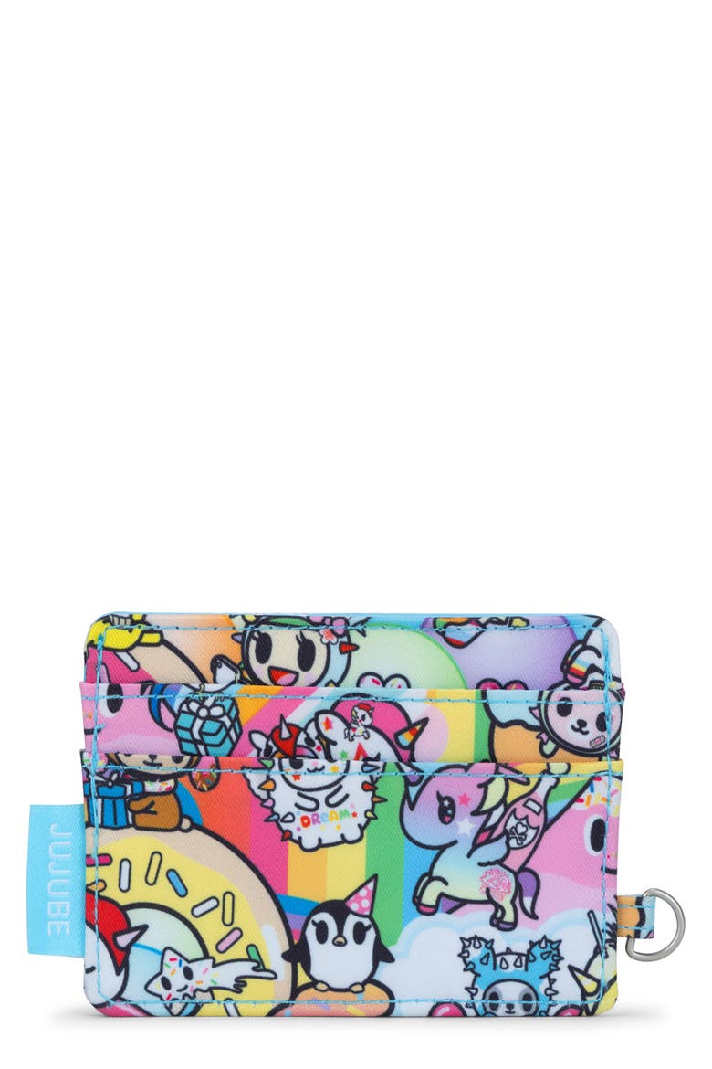 x tokidoki 20th Anniversary Celebration Be Charged Card Case, Main, color, 20TH ANNIVERSARY CELEBRATION