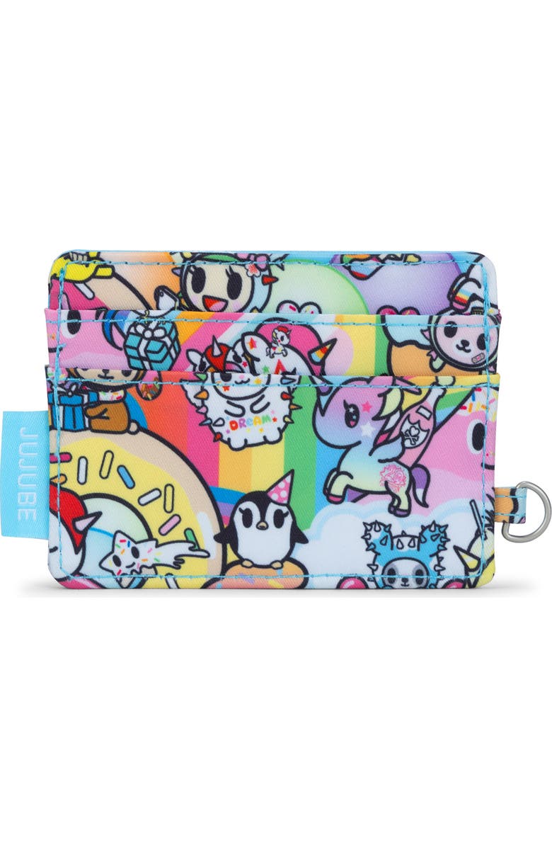 JuJuBe x tokidoki 20th Anniversary Celebration Be Charged Card Case, Main, color, 20Th Anniversary Celebration