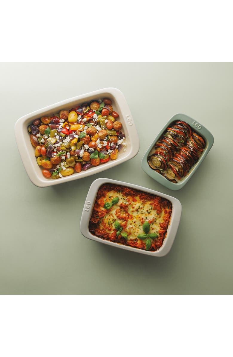 BergHOFF 3-Piece Ceramic Bakeware Set, Alternate, color, Multicolor