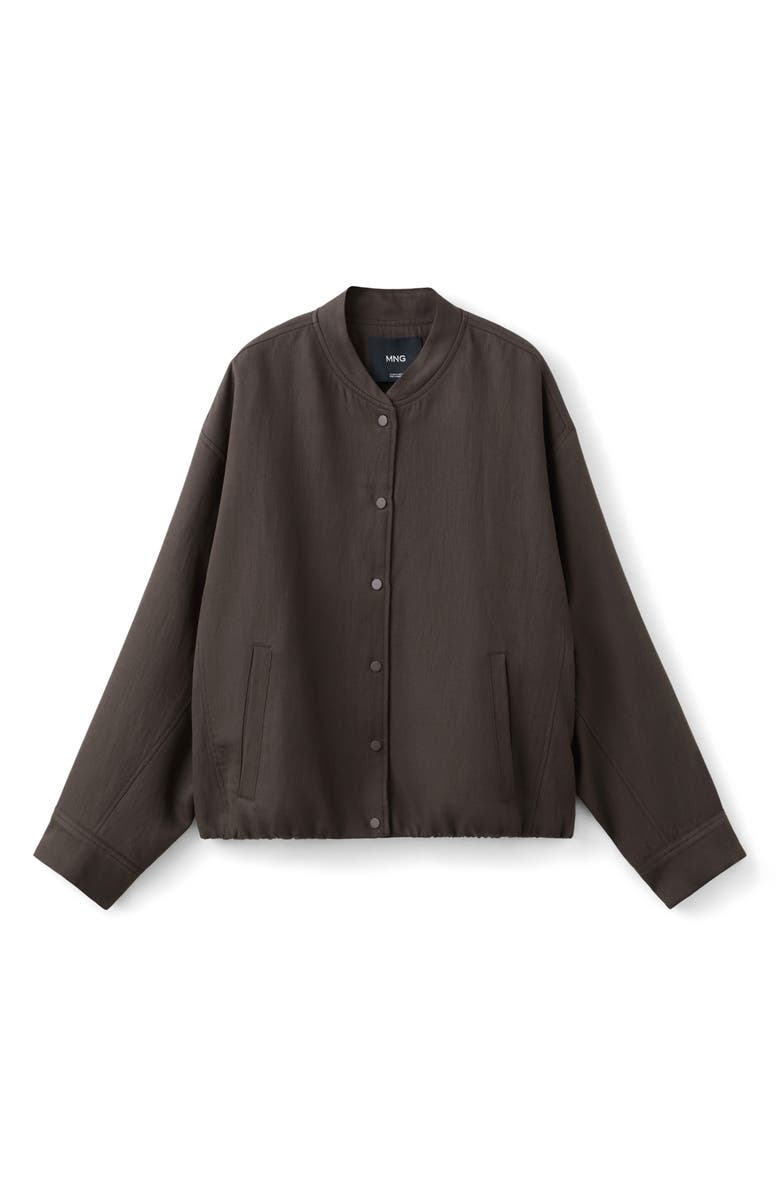 MANGO Oversize Bomber Jacket, Alternate, color,