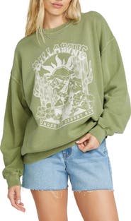 Billabong Oversize Ride in Crew Fleece Sweatshirt